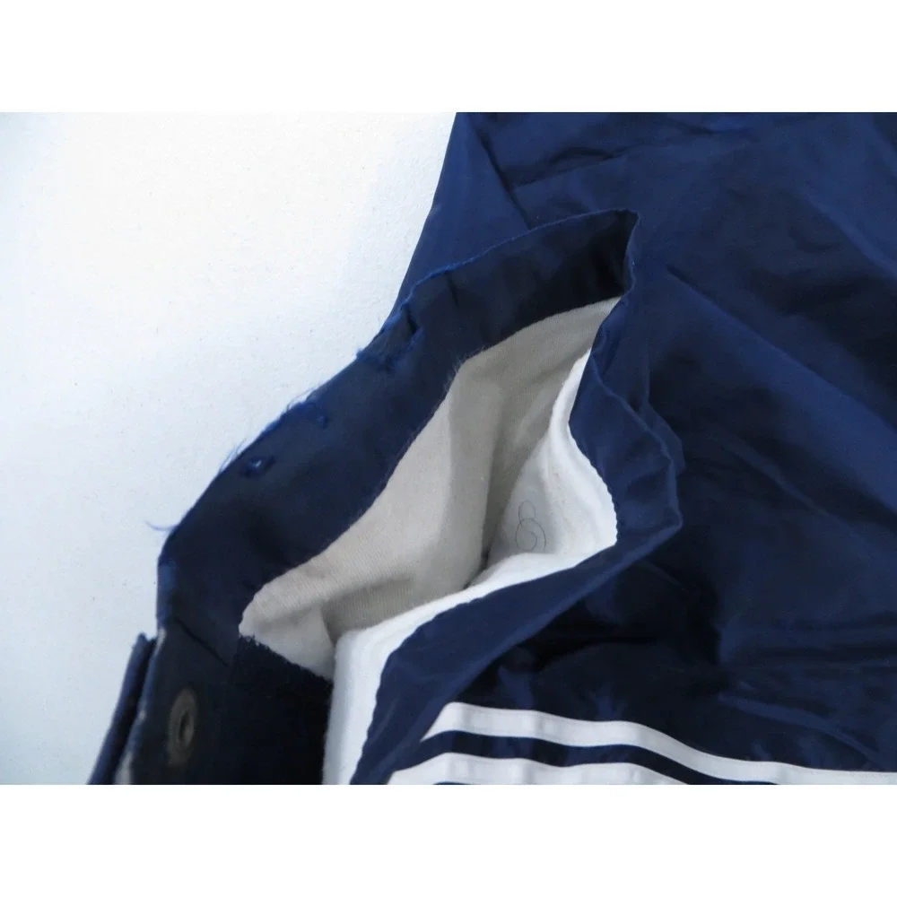 Vintage Adidas Mens Navy Blue 3-Stripe Snap Button Tearaway Track Pants‎ Size M